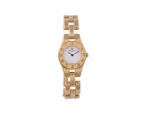 ϒ Baume & Mercier, ref. MVO 45135, a lady's 18 carat gold bracelet wristwatch, no. 2694369, circa 1998, quartz movement, 6 je