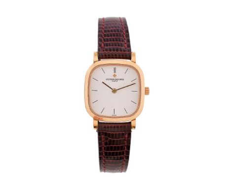 Vacheron Constantin, ref. 27095/1, a lady's 18 carat gold wristwatch, no. 635452, quartz movement, 6 jewels, cal. 1129 281.00