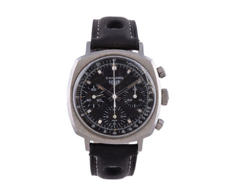 Heuer, Camaro, ref. 7720NT, a stainless steel chronograph wristwatch, no. 168120, circa 1968, manual wind movement, 17 jewels