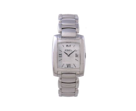 ϒ Ebel, Brasilia, ref. E9976M23, a lady's stainless steel bracelet wristwatch, no. A112878, circa 2007, quartz movement, 6 je