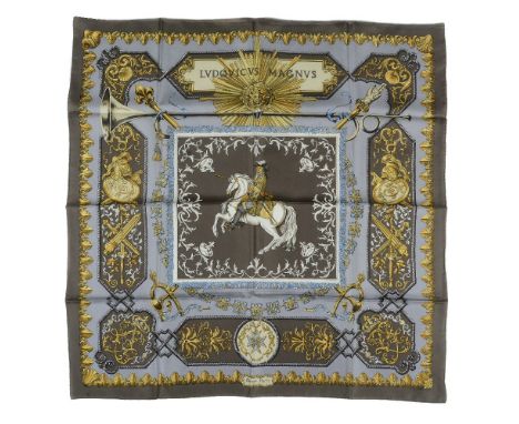 Hermes Lvdovicvs Magnvs silk scarf, with box, 130cm x 130cm