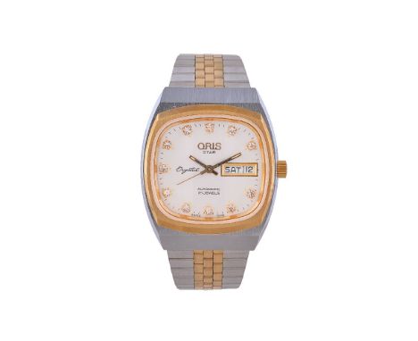 Oris, Star, ref. 603-6835, a stainless steel and gold plated bracelet wristwatch, Swiss automatic movement, 21 jewels, cal. E