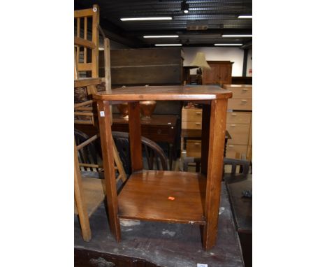 A vintage stained frame occasional table