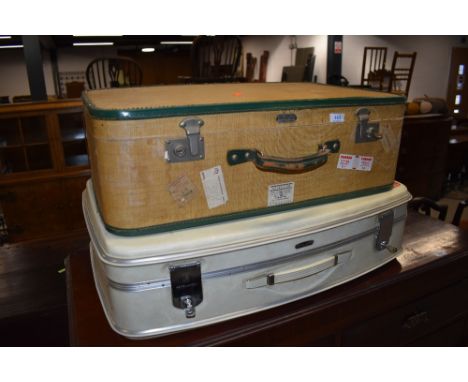 Two vintage suitcases