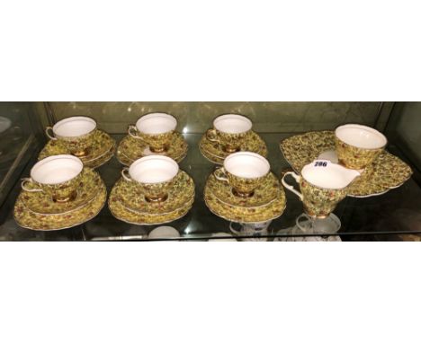 IMPERIAL CHINA ROSE CHINESE SIX PLACE TEA SERVICE 