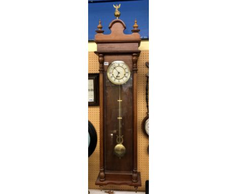 VIENNA STYLE PENDULUM WALL CLOCK AND ANEROID BAROMETER