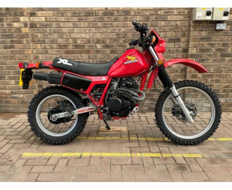 Very early example of the classic Honda XL350R dual-purpose machine. Produced by Honda for only two years between 1984 and 19