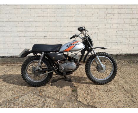 Little-used example of Kawasaki's KD100M Enduro, amazingly original and in running order. An amazingly original, frozen in ti