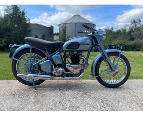 The pre-Bonneville 650 twin sports bike. Launched in 1949 and followed on from the popular 500 Speed TwinFitted with a bigger