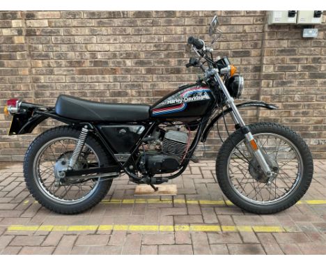 Great looking Harley-Davidson lightweight trail bike. AMF Harley-Davidson-badged Aermacchi 'off road' bikes were the company'