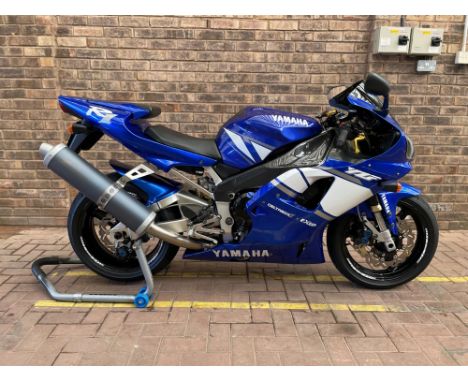 Saleroom Notice - Please note this motorcycle is a carburettor model Very well presented example of the legendary Yamaha R1. 