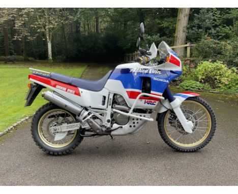 Late model HRC-built Africa Twin in good running order. The only Africa Twin produced in the HRC factory, other than the Work