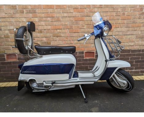 A very pretty restored Series 3 Li125 converted to 185cc during restoration. Lambretta started making scooters post WWII in M