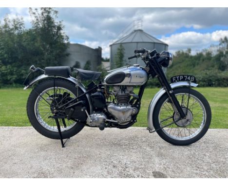 Early production Triumph TR5 Trophy.  Produced by the Triumph factory between 1949 and 1958 and designed for off-road trials 