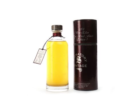 PORT ELLEN 1978 SIGNATORY VINTAGE PORT FINISH EDITION 1Closed 1983. Port Ellen, Islay.Distilled 5th September 1978, matured i