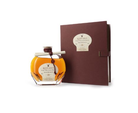 MACPHAIL'S RARE OLD AGED 30 YEARSUnknown distillery. Bottled by Gordon & MacPhail. 70cl, 40% volume, in decanter and presenta