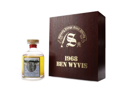 BEN WYVIS 1968 SIGNATORY VINTAGE AGED 31 YEARSClosed 1976. Invergordon, Ross-shire.Distilled 5th June 1968, matured in cask n