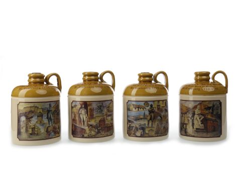 ROBERT BURNS BICENTENARY COMMEMORATIVE DECANTER - FULL SET OF 4Blended Malt Whisky. Bottled by The Rutherglen Whisky Co. Ltd.