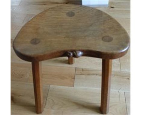 Vintage Mouseman Three-Legged Stool