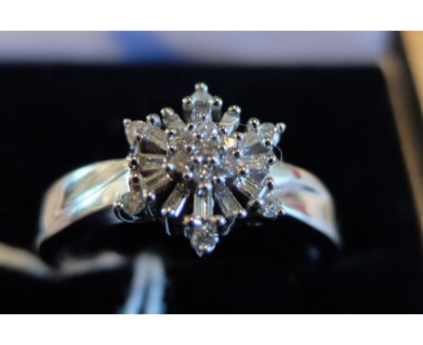 9ct Gold and Diamond Ring.
