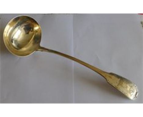 Antique Georgian Silver Soup Ladle