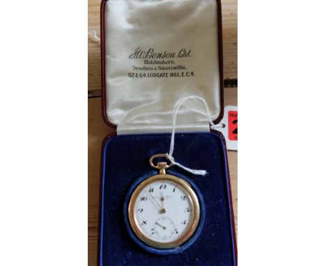 International Watch Company Boxed 14kt Gold Pocket Watch.
Condition Report-The watch is in an working order but please note t
