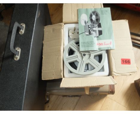 Vintage Boxed Super 8 Projector and Screen