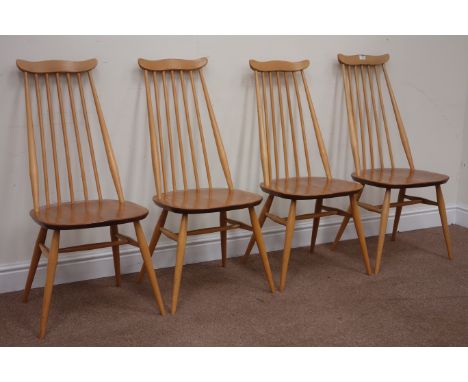 Set four Ercol 'Windsor' kitchen chairs Condition Report Click here for further images, condition, auction times & delivery c