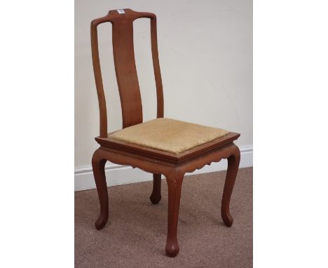 20th century Chinese rosewood chair with upholstered seat Condition Report Click here for further images, condition, auction 