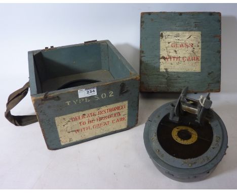 WWII Bomber compass in original box Condition Report Click here for further images, condition, auction times & delivery costs