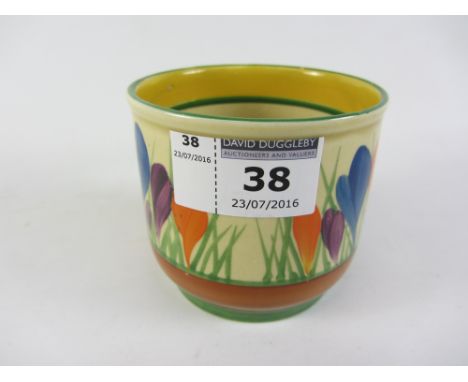 Clarice Cliff Bizarre 'Crocus' fern pot H7cm Condition Report Click here for further images, condition, auction times & deliv