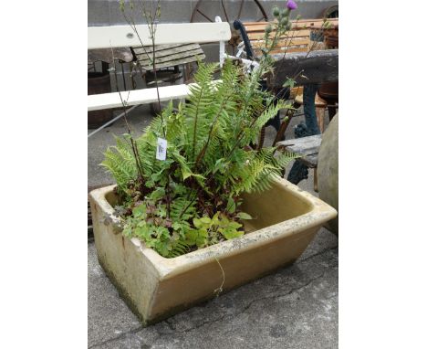 Enamel sink planted with shrubs  Condition Report Click here for further images, condition, auction times & delivery costs
