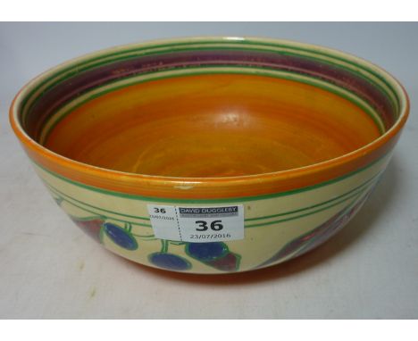Fantastique by Clarice Cliff for Newport Pottery bowl D21cm Condition Report Click here for further images, condition, auctio