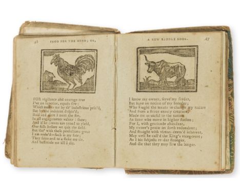 Children's Books.- Food for the Mind; or, a New Riddle-book...by John the Giant-Killer, Esq., woodcut illustrations, a little