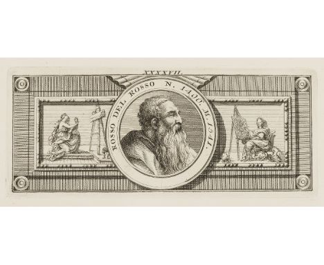 Portraiture.- [Lastri (Marco)] Portrait vignettes of Italian artists, from 'L'Etruria pittrice', three engraved frontispieces
