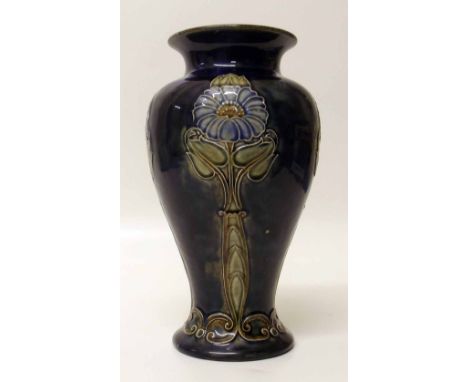 Royal Doulton art nouveau stoneware vase. Condition report: see terms and conditions.