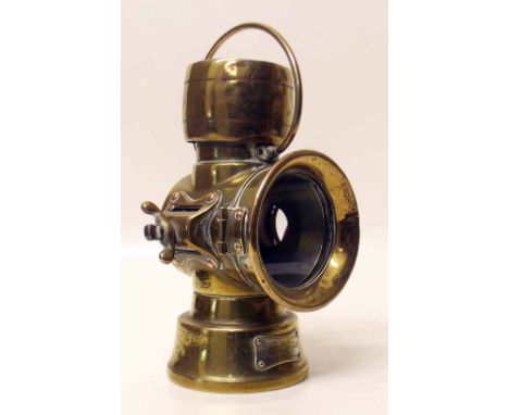 Lucas King Of The Road Nearside Carbide Brass Lamp Condition report: see terms and conditions.