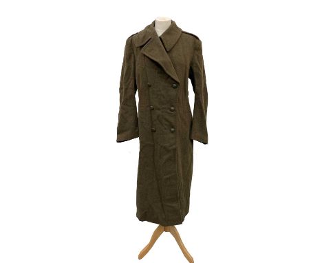 A French army issue wool greatcoat, Marseille manufactured. Labelled 31.
