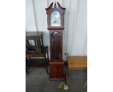 A mahogany longcase clock