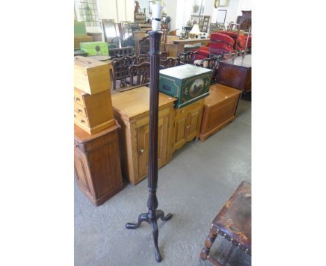 A Hepplewhite Revival mahogany standard lamp