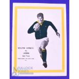 1968 British and I Lions Rugby Programme v S Africa, 3rd Test: v the Springboks at Newlands, Cape
