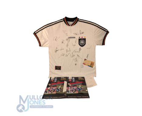 1996 Geramy Euro Final Multi Signed Football Shirt, 20 signatures of the Germany team on an official replica Germany shirt, c