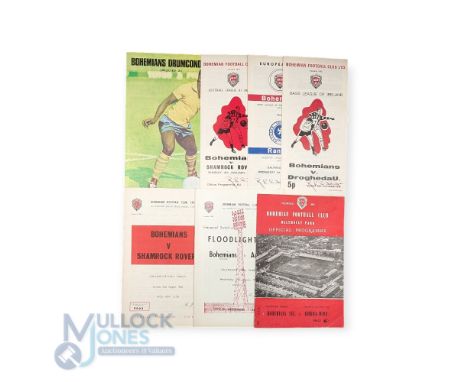 Selection of Bohemian FC home match programmes 1953/54 Admira Vienna (friendly), 1961/62 Arsenal (opening of floodlights), 19