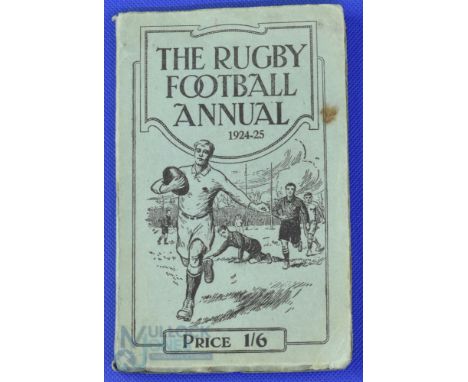 1924-5 Rugby Football Annual: The popular but quite scarce early issue of the long-running, compact, fact-packed series. G fo