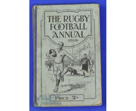 1923-4 Rugby Football Annual: The popular but quite scarce early issue of the long-running, compact, fact-packed series. G fo