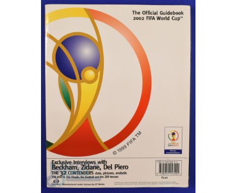 2002 FIFA World Cup the Official Guidebook, 218 pages packed with information, photos, stats etc.; fair. (1) 