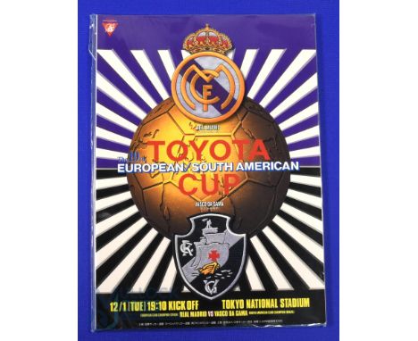 1998 European/South American Cup final in Tokyo, Real Madrid v Vasco De Gama match programme; good. (1)