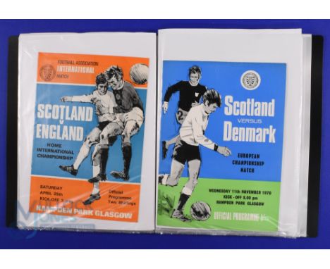 Selection of Scotland international match programmes to include 1942 England (A), 1948 England (H), 1949 England (A), 1951 En