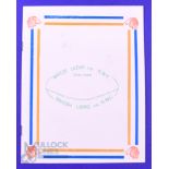 1968 British and I Lions Rugby Programme v North West Cape: At Upington 12/6/68, 24pp, scarce. VG