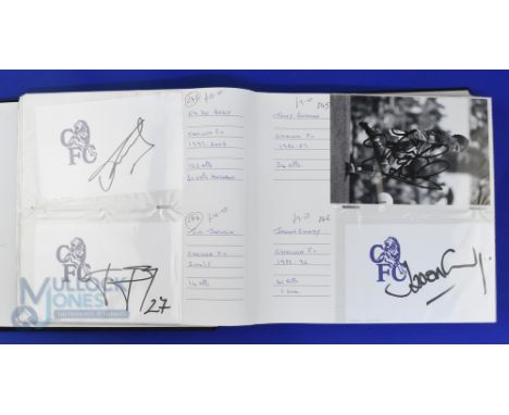 Volume of Football Player Autographs (individual signatures on white cards) to include Tottenham Hotspur - Alan Mullery, Gary